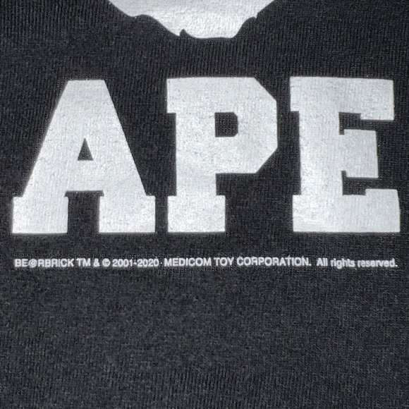 A BATHING APE Bape x Medicom Toy Be@r College Tee - Picture 3 of 11
